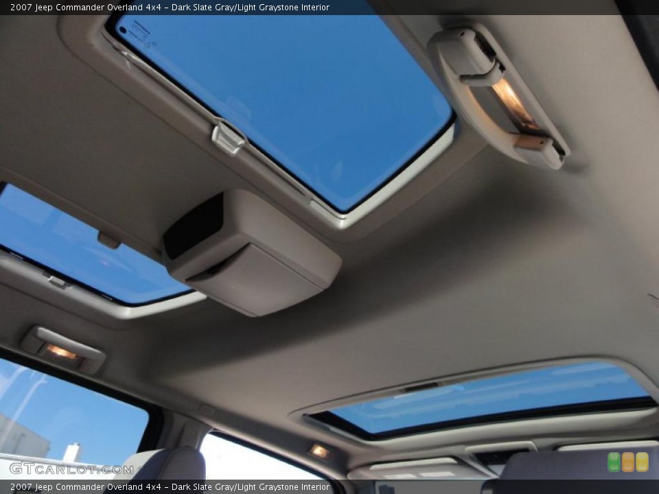 Dark Slate Gray/Light Graystone Interior Sunroof for the 2007 Jeep Commander Overland 4x4 #46211309
