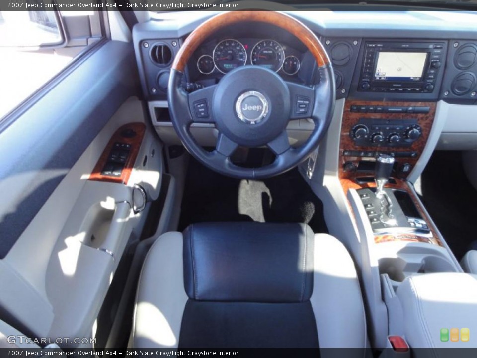 Dark Slate Gray/Light Graystone Interior Dashboard for the 2007 Jeep Commander Overland 4x4 #46212044