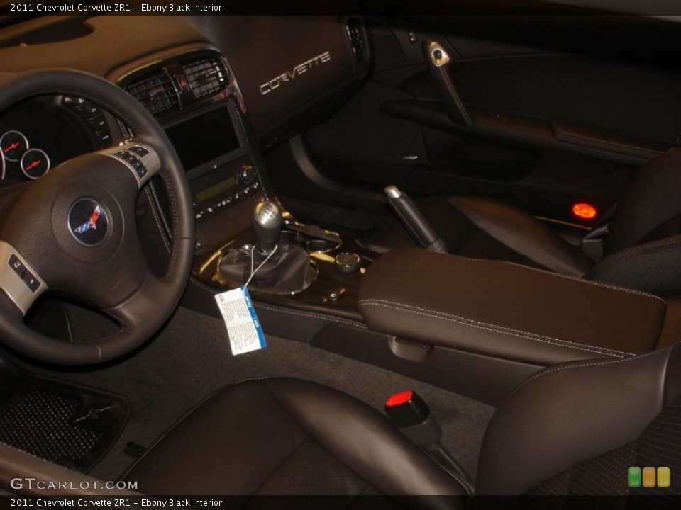 Ebony Black Interior Photo for the 2011 Chevrolet Corvette ZR1 #46214288
