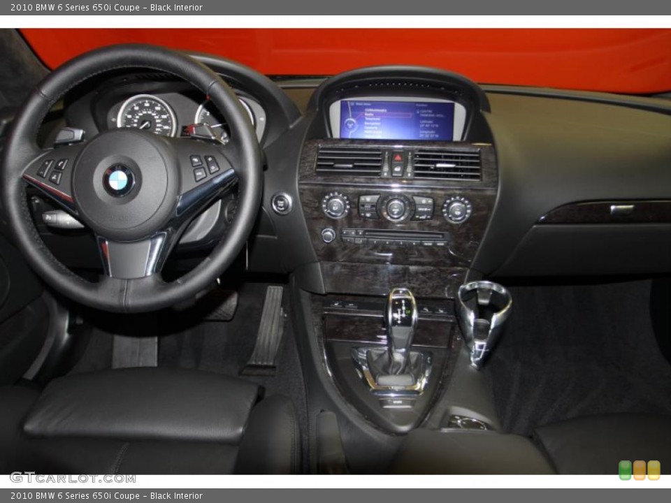 Black Interior Dashboard for the 2010 BMW 6 Series 650i Coupe #46215071
