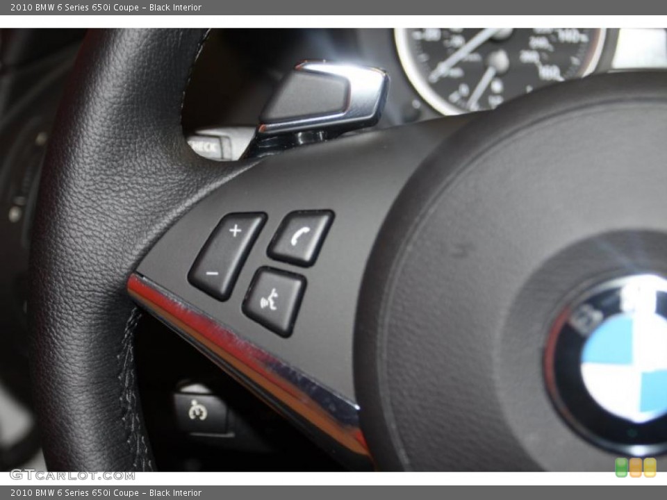 Black Interior Controls for the 2010 BMW 6 Series 650i Coupe #46215122