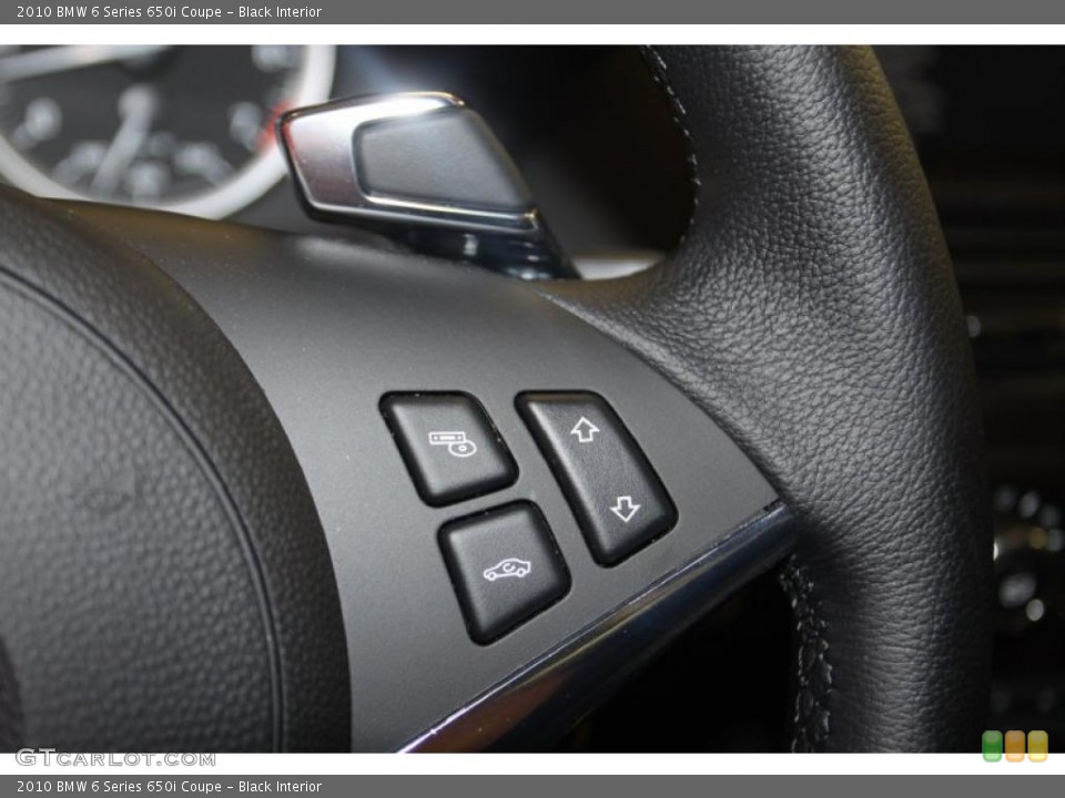 Black Interior Controls for the 2010 BMW 6 Series 650i Coupe #46215134