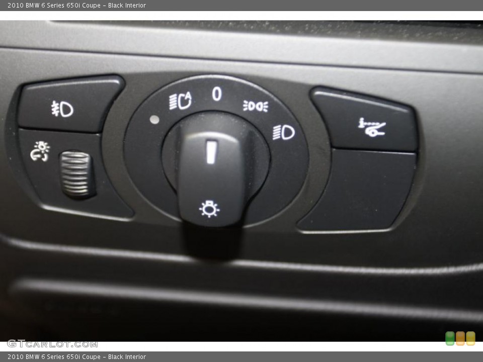 Black Interior Controls for the 2010 BMW 6 Series 650i Coupe #46215272