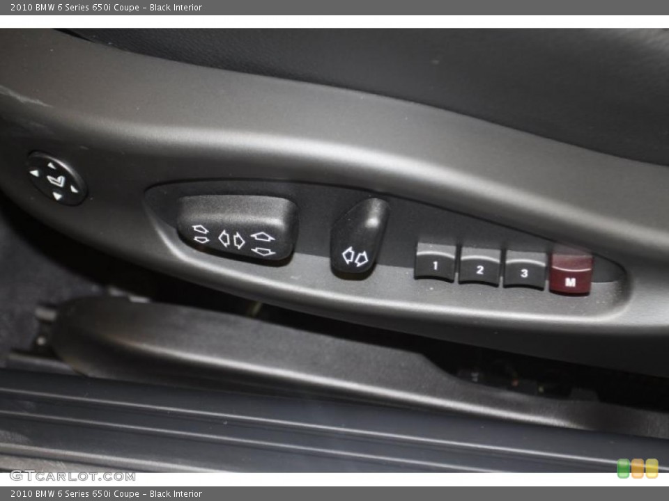 Black Interior Controls for the 2010 BMW 6 Series 650i Coupe #46215374