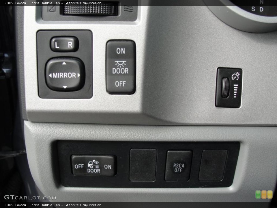 Graphite Gray Interior Controls for the 2009 Toyota Tundra Double Cab #46219133
