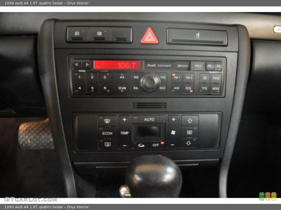 Onyx Interior Controls for the 1999 Audi A4 1.8T quattro Sedan #46219682
