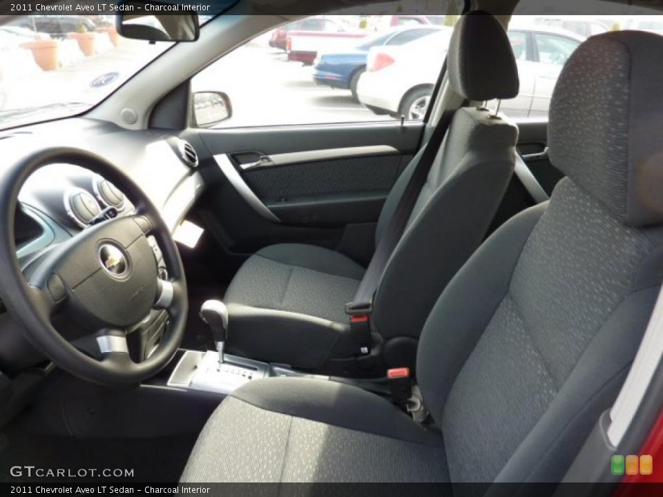 Charcoal Interior Photo for the 2011 Chevrolet Aveo LT Sedan #46223951