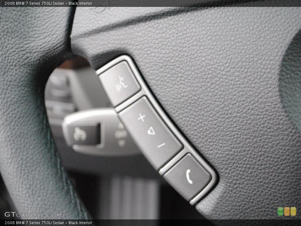 Black Interior Controls for the 2008 BMW 7 Series 750Li Sedan #46224524