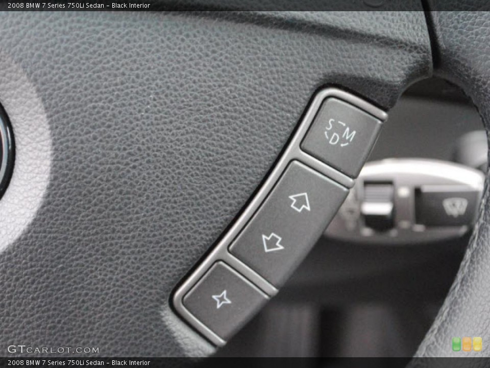 Black Interior Controls for the 2008 BMW 7 Series 750Li Sedan #46224536