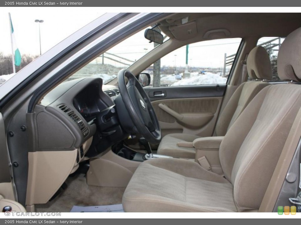 Ivory Interior Photo for the 2005 Honda Civic LX Sedan #46224551