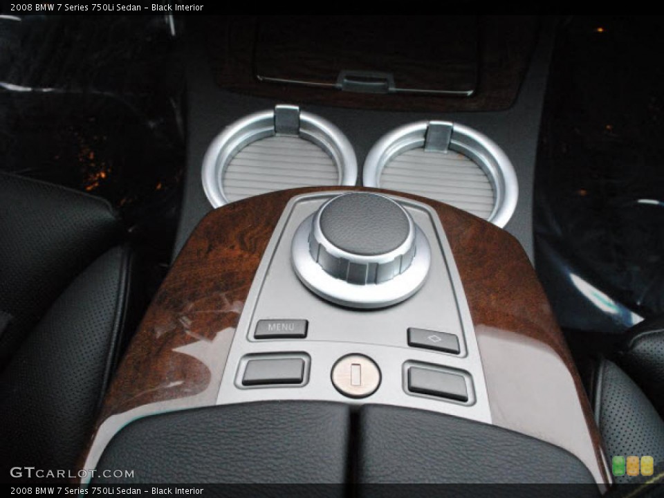 Black Interior Controls for the 2008 BMW 7 Series 750Li Sedan #46224560