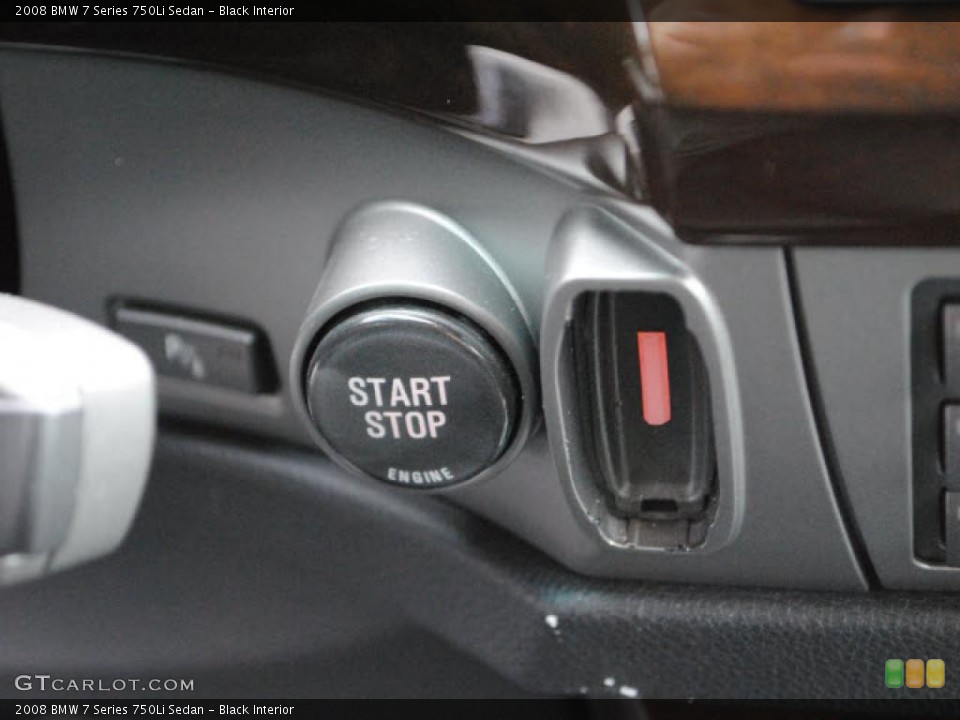 Black Interior Controls for the 2008 BMW 7 Series 750Li Sedan #46224572