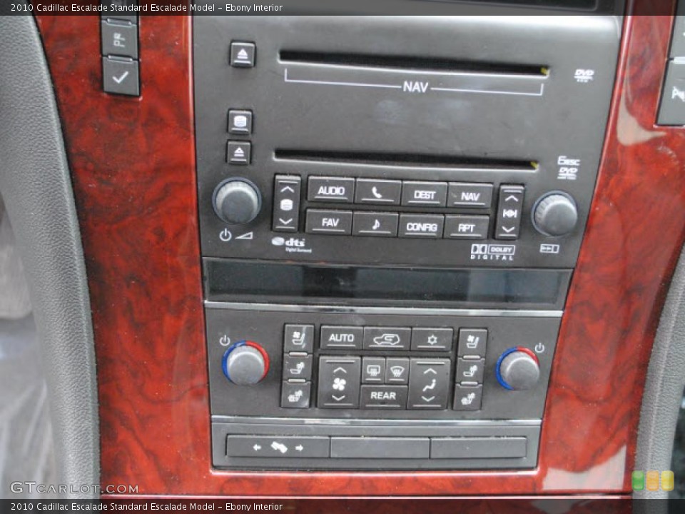 Ebony Interior Controls for the 2010 Cadillac Escalade  #46224728