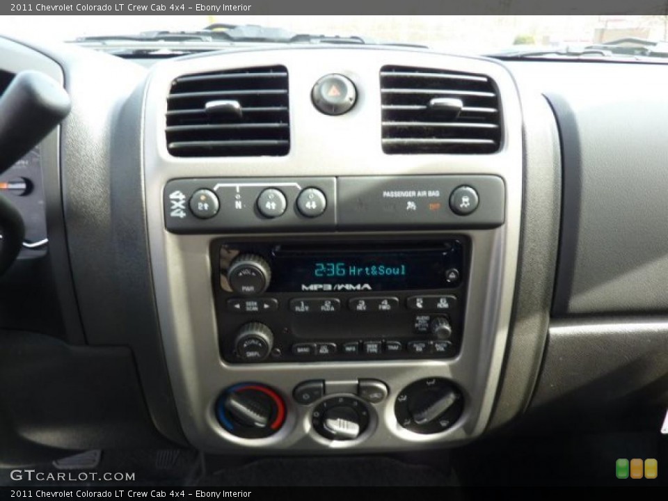 Ebony Interior Controls for the 2011 Chevrolet Colorado LT Crew Cab 4x4 #46224860