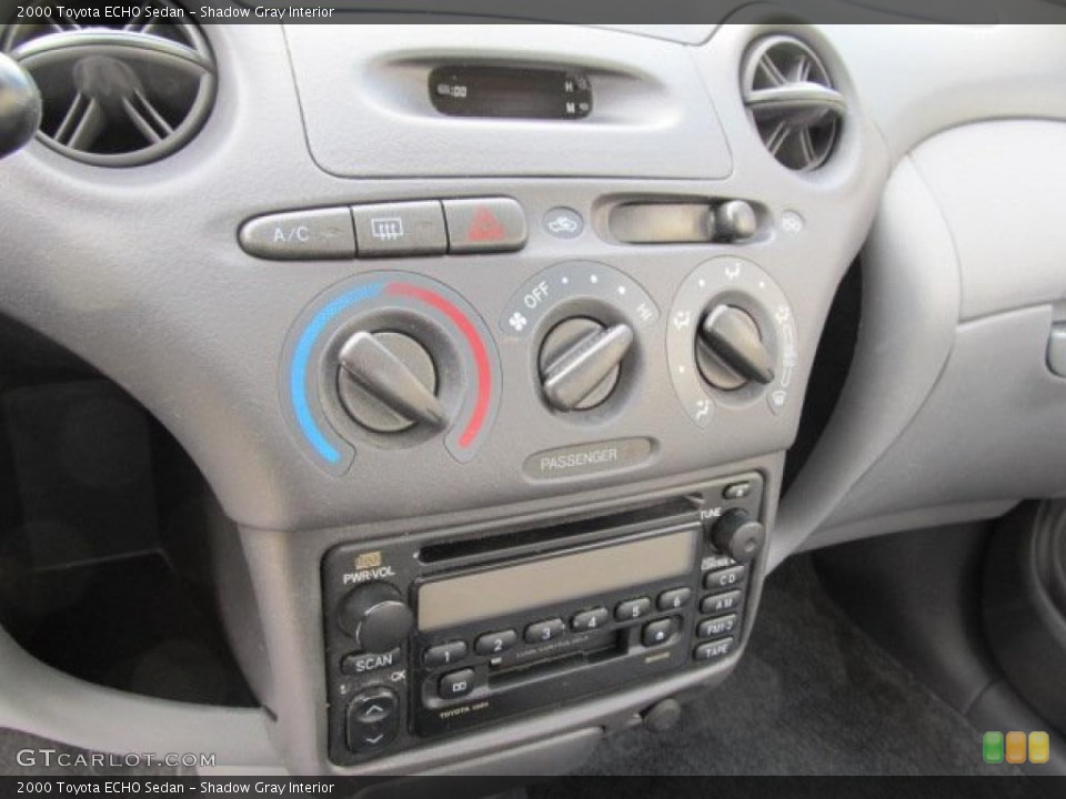 Shadow Gray Interior Controls for the 2000 Toyota ECHO Sedan #46225664