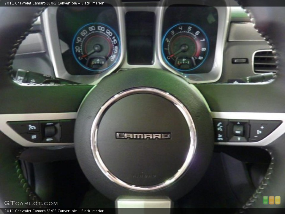 Black Interior Controls for the 2011 Chevrolet Camaro SS/RS Convertible #46226156