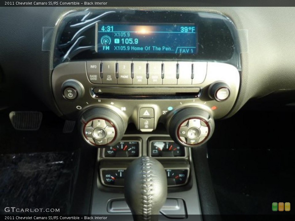 Black Interior Controls for the 2011 Chevrolet Camaro SS/RS Convertible #46226678