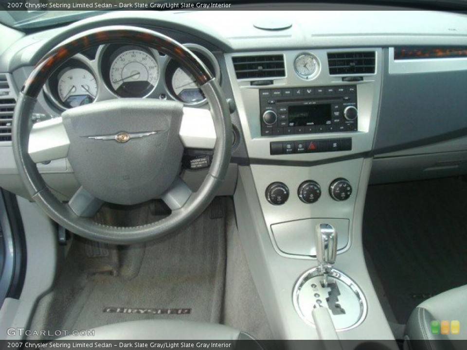 Dark Slate Gray/Light Slate Gray Interior Dashboard for the 2007 Chrysler Sebring Limited Sedan #46227260