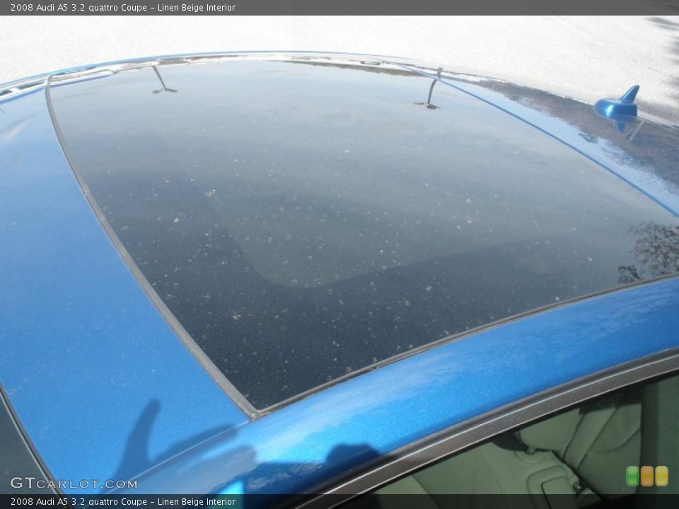 Linen Beige Interior Sunroof for the 2008 Audi A5 3.2 quattro Coupe #46229255