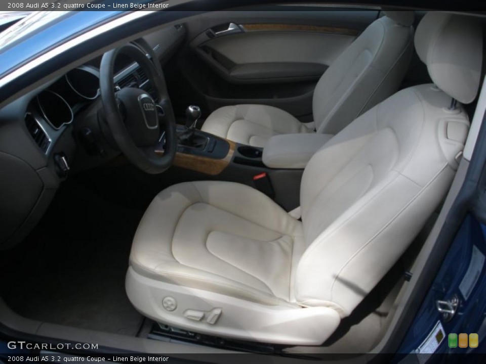 Linen Beige Interior Photo for the 2008 Audi A5 3.2 quattro Coupe #46229261