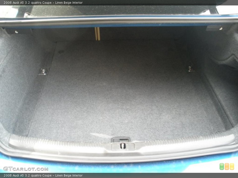 Linen Beige Interior Trunk for the 2008 Audi A5 3.2 quattro Coupe #46229279