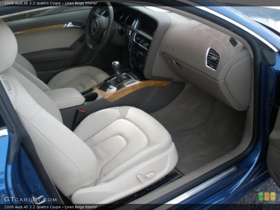 Linen Beige Interior Photo for the 2008 Audi A5 3.2 quattro Coupe #46229285