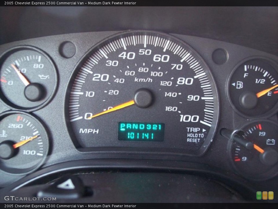 Medium Dark Pewter Interior Gauges for the 2005 Chevrolet Express 2500 Commercial Van #46232411