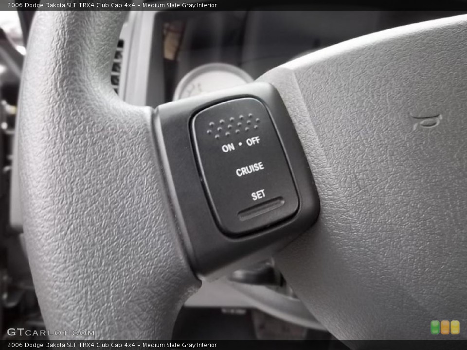 Medium Slate Gray Interior Controls for the 2006 Dodge Dakota SLT TRX4 Club Cab 4x4 #46233635