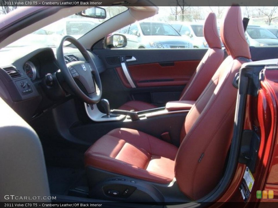 Cranberry Leather/Off Black Interior Photo for the 2011 Volvo C70 T5 #46238084