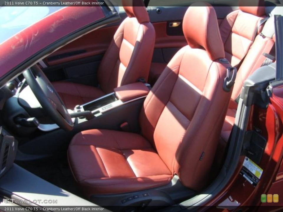 Cranberry Leather/Off Black Interior Photo for the 2011 Volvo C70 T5 #46238090