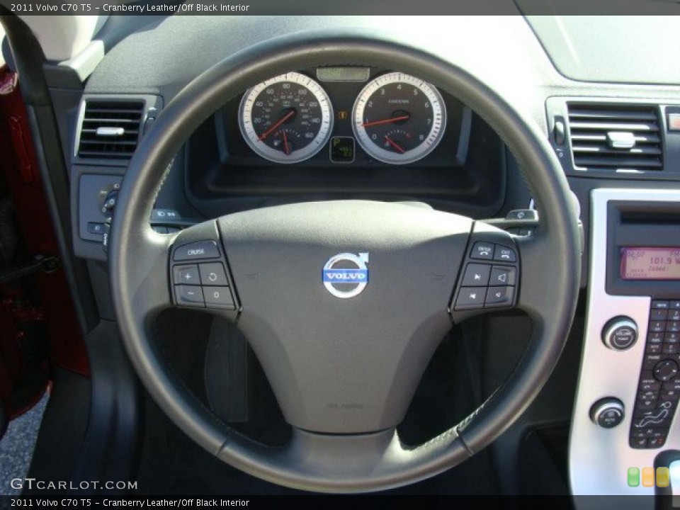 Cranberry Leather/Off Black Interior Gauges for the 2011 Volvo C70 T5 #46238105