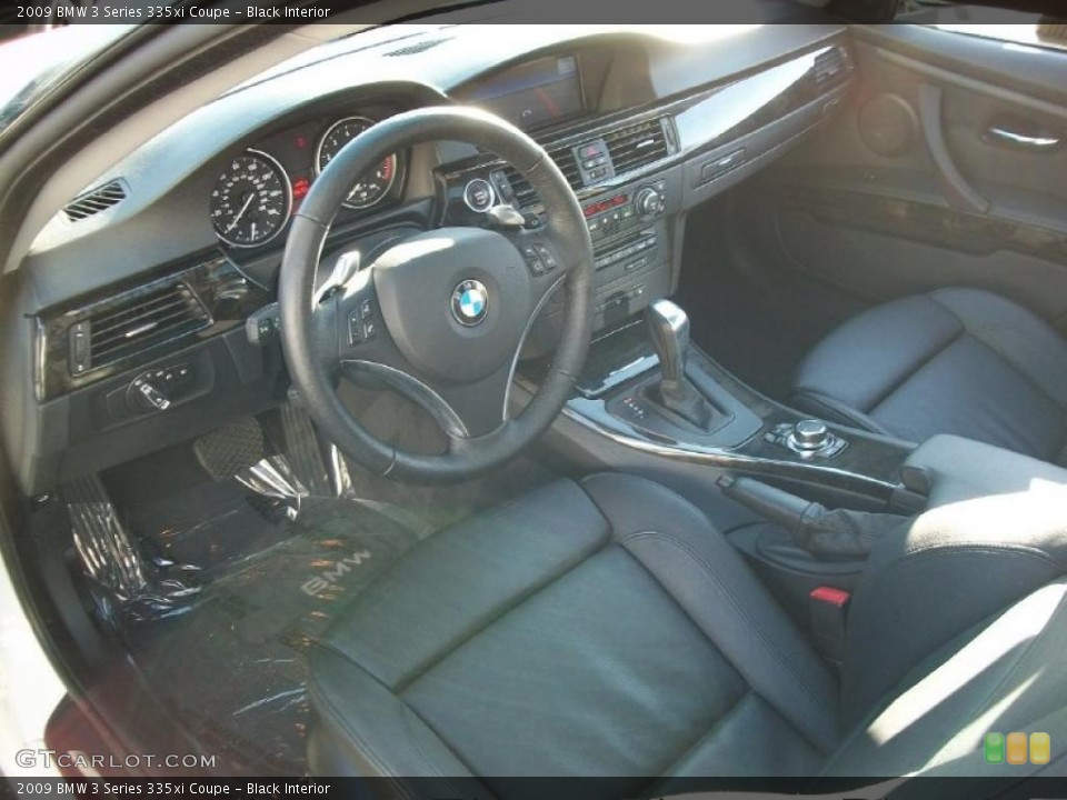 Black Interior Prime Interior for the 2009 BMW 3 Series 335xi Coupe #46238543