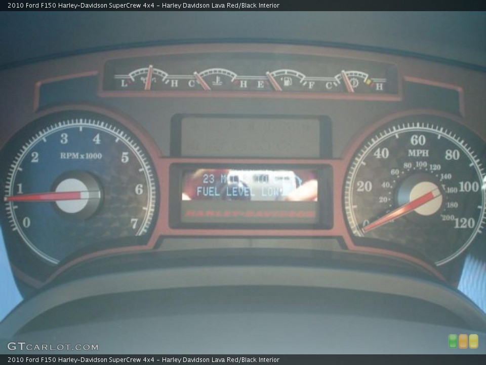 Harley Davidson Lava Red/Black Interior Gauges for the 2010 Ford F150 Harley-Davidson SuperCrew 4x4 #46238693