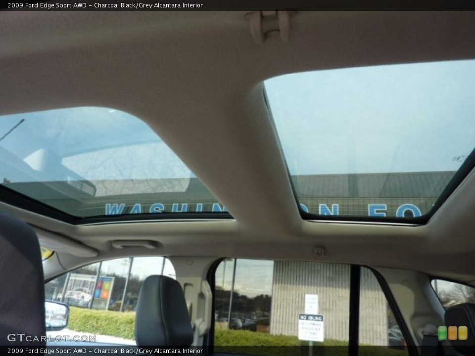 Charcoal Black/Grey Alcantara Interior Sunroof for the 2009 Ford Edge Sport AWD #46245610