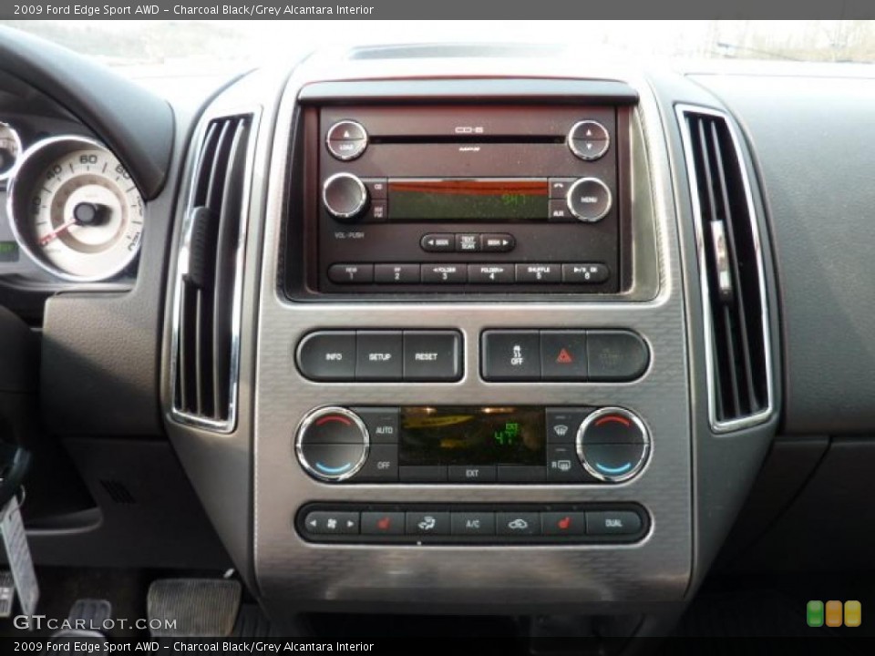 Charcoal Black/Grey Alcantara Interior Controls for the 2009 Ford Edge Sport AWD #46245646