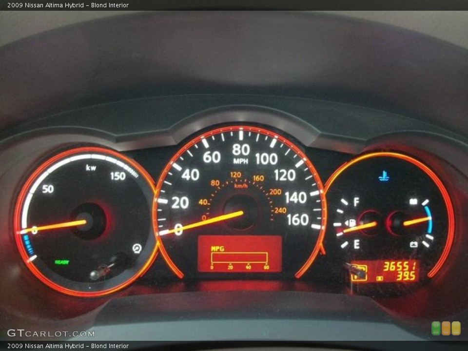 Blond Interior Gauges for the 2009 Nissan Altima Hybrid #46246240