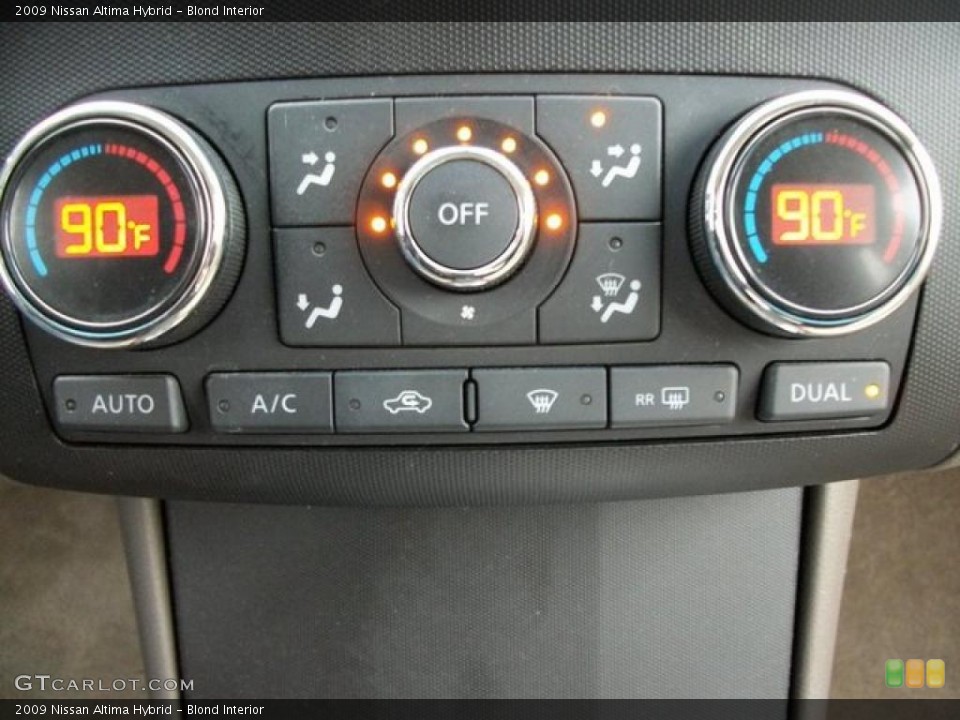 Blond Interior Controls for the 2009 Nissan Altima Hybrid #46246327