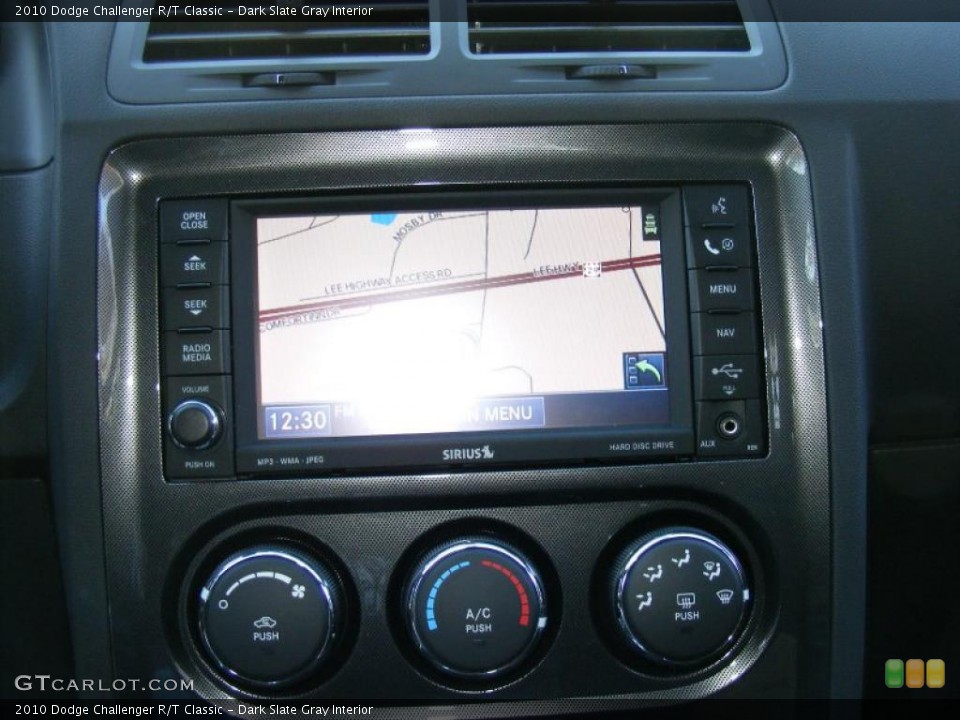 Dark Slate Gray Interior Controls for the 2010 Dodge Challenger R/T Classic #46247485