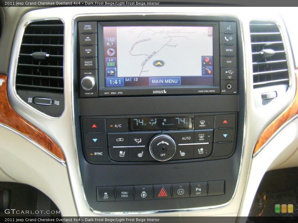 Dark Frost Beige/Light Frost Beige Interior Controls for the 2011 Jeep Grand Cherokee Overland 4x4 #46248388