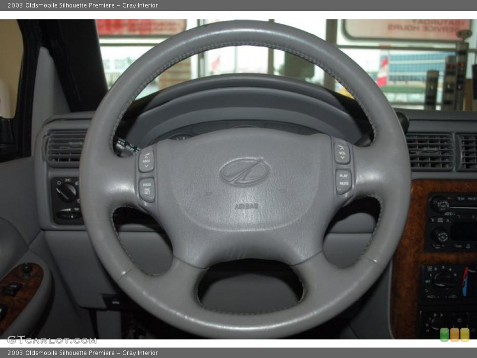 Gray Interior Steering Wheel for the 2003 Oldsmobile Silhouette Premiere #46248721