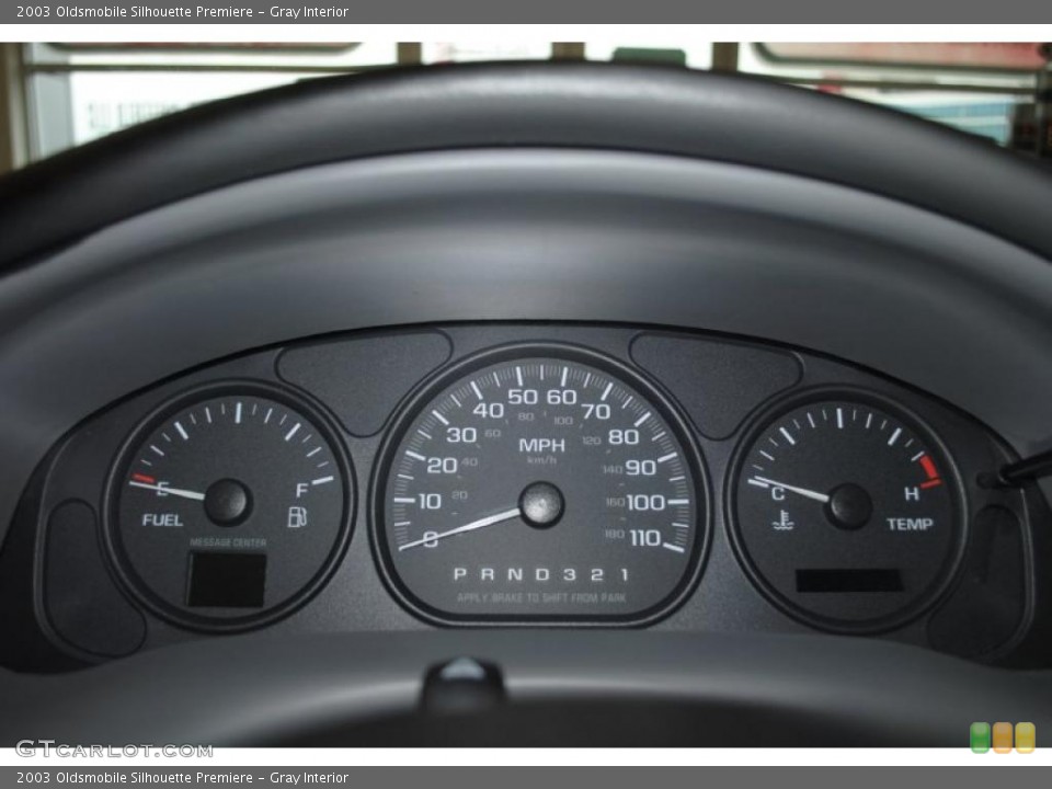 Gray Interior Gauges for the 2003 Oldsmobile Silhouette Premiere #46248730