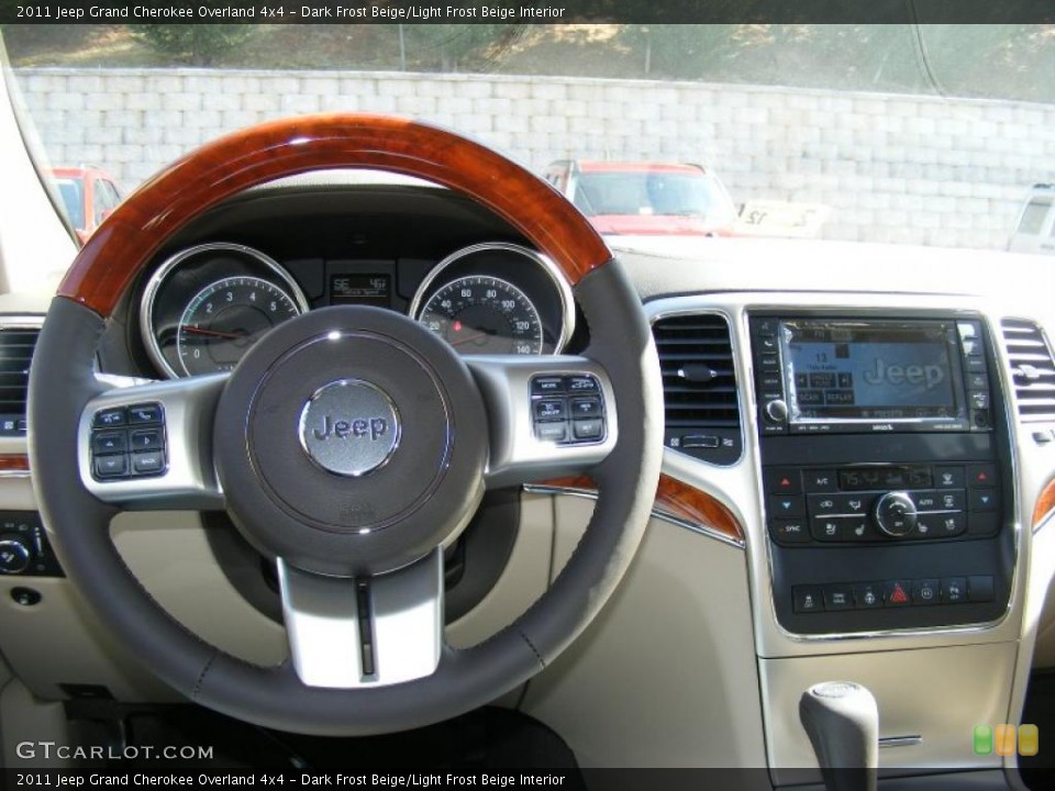 Dark Frost Beige/Light Frost Beige Interior Dashboard for the 2011 Jeep Grand Cherokee Overland 4x4 #46249228