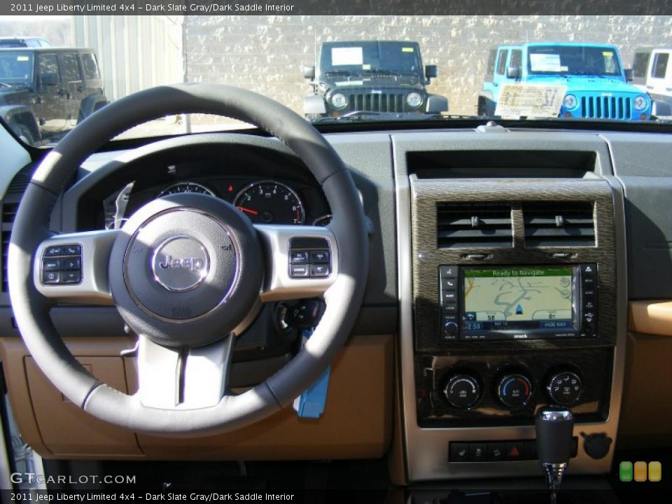 Dark Slate Gray/Dark Saddle Interior Dashboard for the 2011 Jeep Liberty Limited 4x4 #46249459