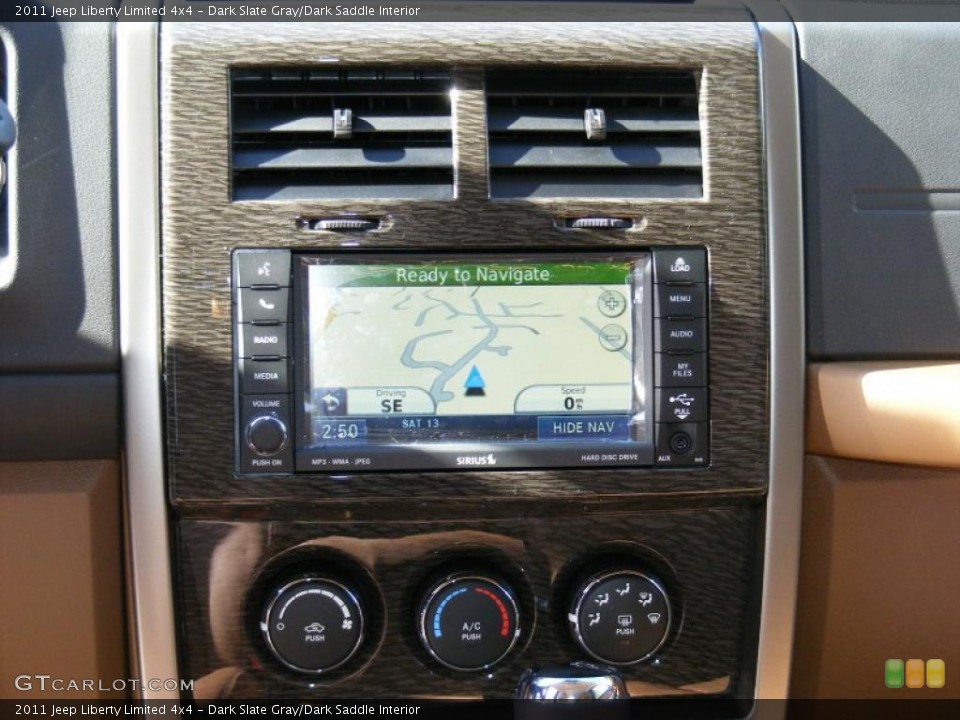Dark Slate Gray/Dark Saddle Interior Controls for the 2011 Jeep Liberty Limited 4x4 #46249465