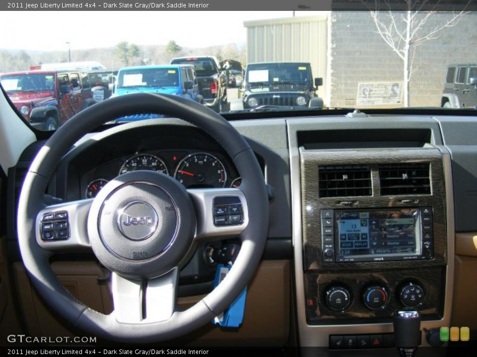 Dark Slate Gray/Dark Saddle Interior Dashboard for the 2011 Jeep Liberty Limited 4x4 #46249552