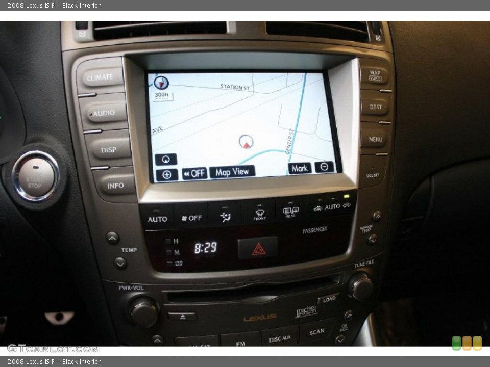 Black Interior Navigation for the 2008 Lexus IS F #46249915