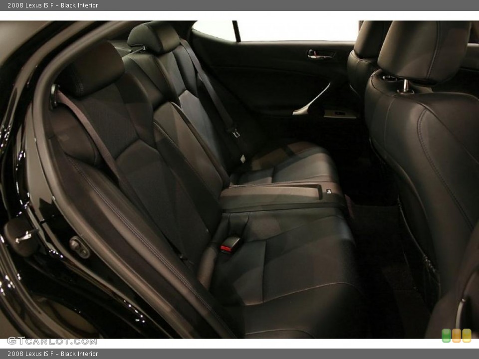 Black Interior Photo for the 2008 Lexus IS F #46250059