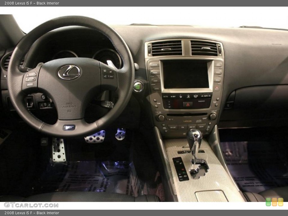 Black Interior Dashboard for the 2008 Lexus IS F #46250095