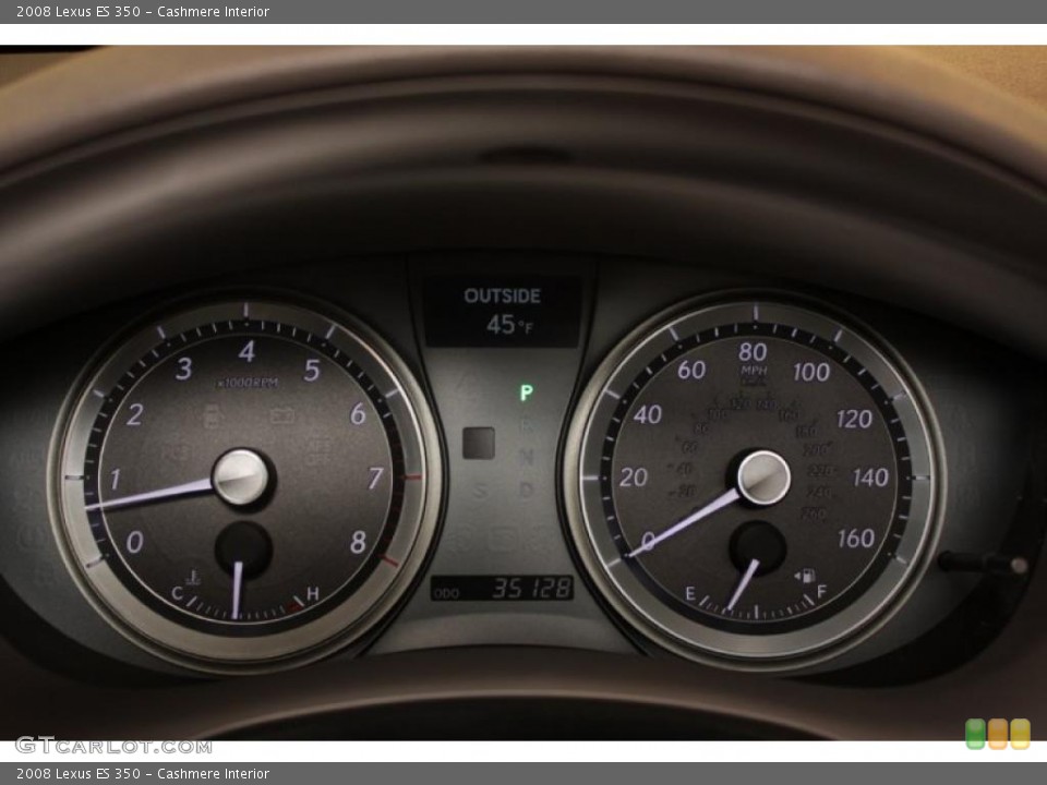 Cashmere Interior Gauges for the 2008 Lexus ES 350 #46250305