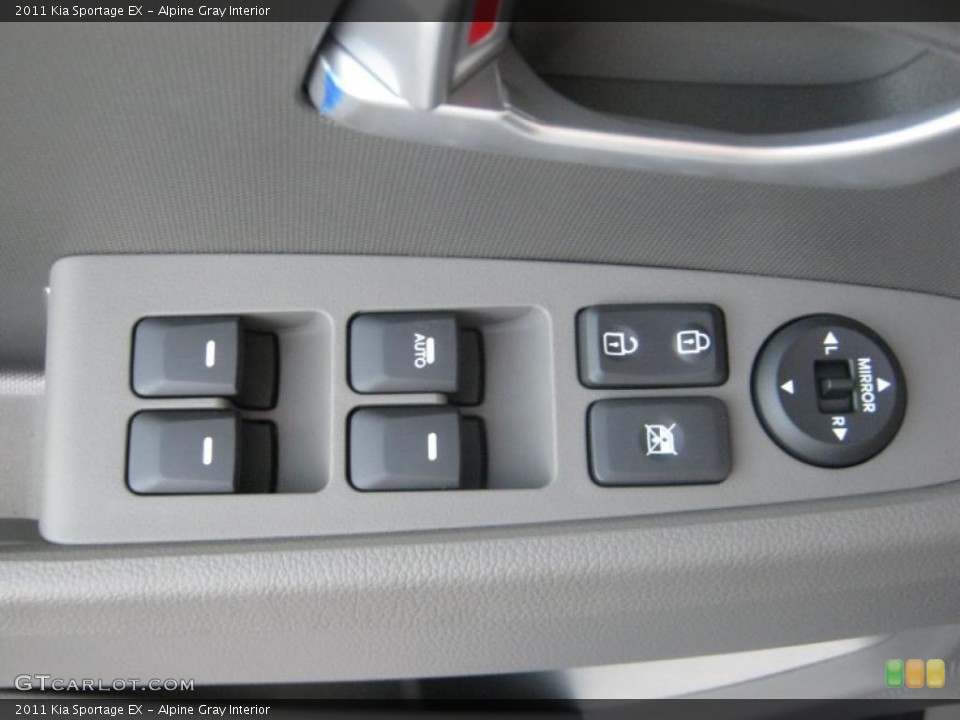 Alpine Gray Interior Controls for the 2011 Kia Sportage EX #46251808